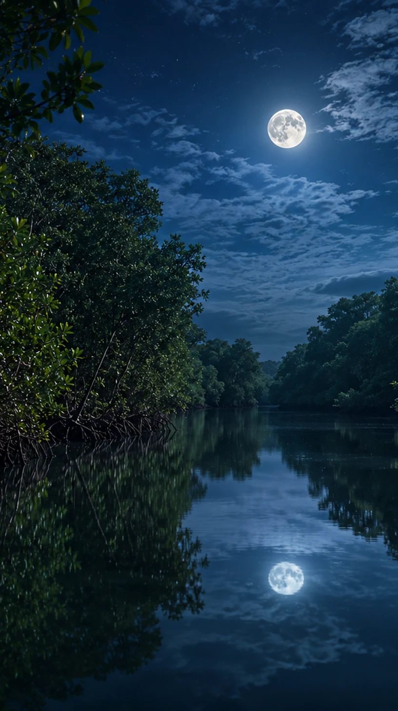 Moon Channel Reflections